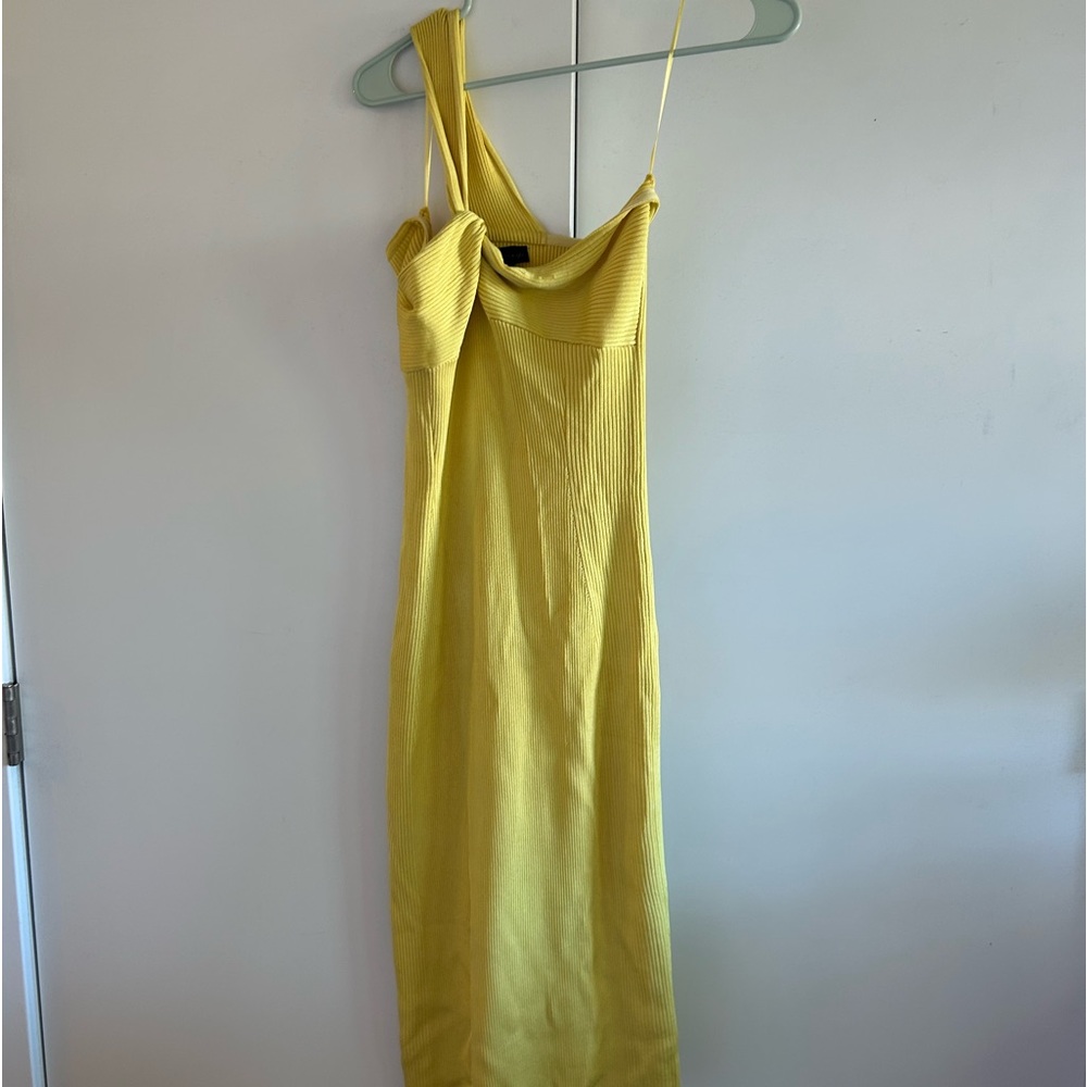 House of Harlow sunshine yellow maxi dress